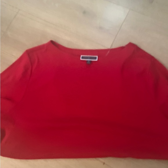 Karen Scott Red Short Sleeve Cotton Top | Size 4X - Picture 2 of 11